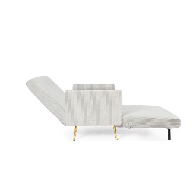 CHICAGO bézs bársony kanapéágy