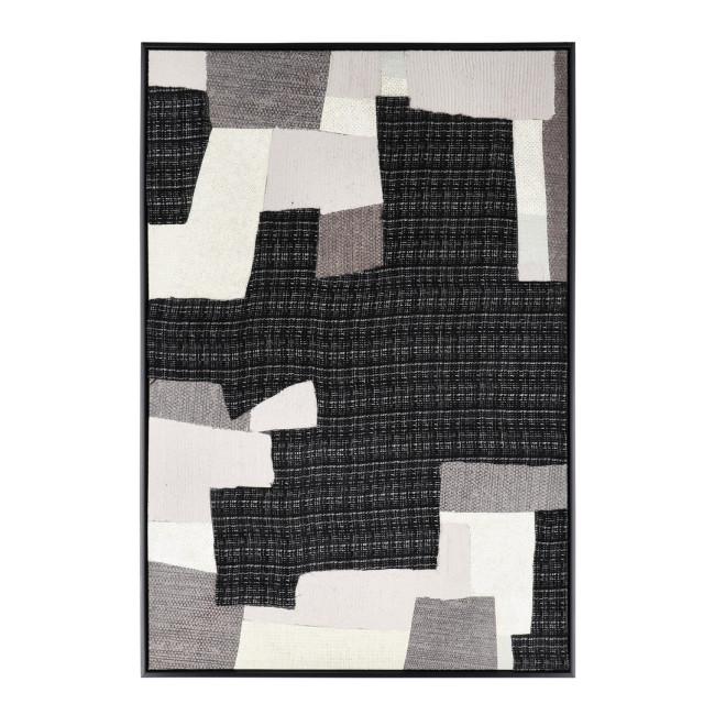 FABRIC szürke vászon festmény