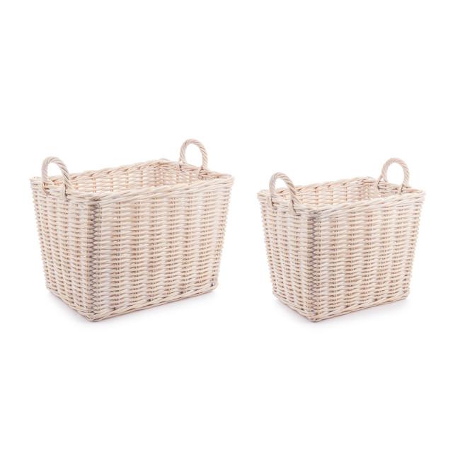 NARRA bézs rattan kosár