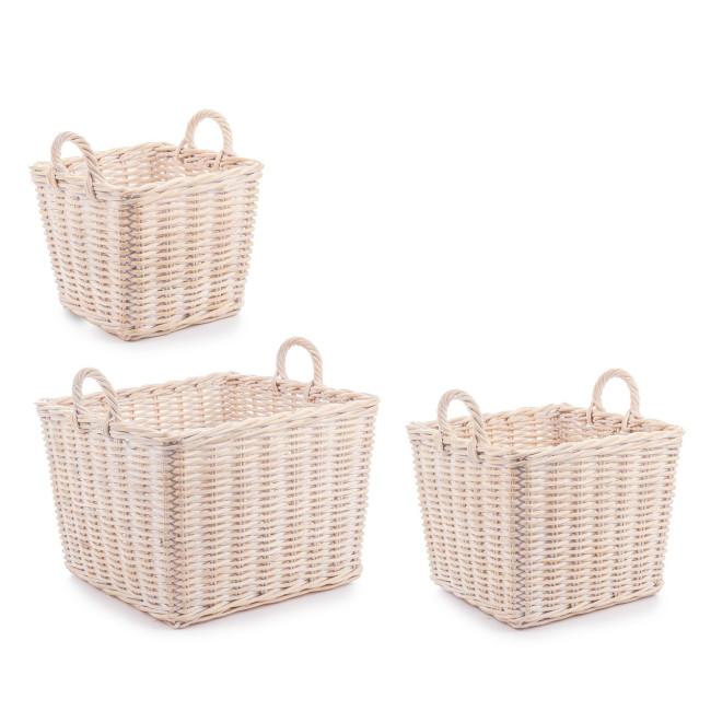 NARRA bézs rattan kosár