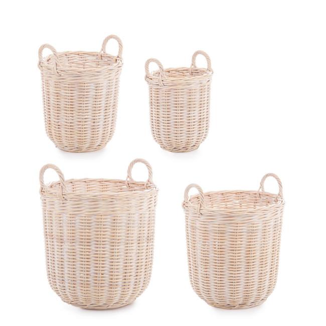 NARRA bézs rattan kosár