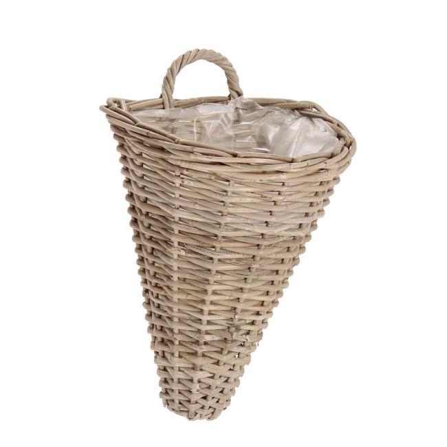 RANDY taupe rattan kosár