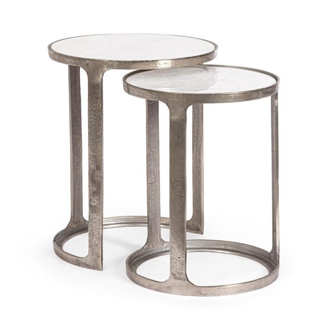 JANIRA fehér márvány dohányzóasztal