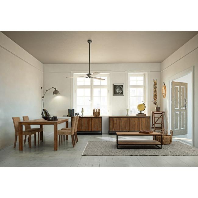 NARTAN taupe fa dohányzóasztal