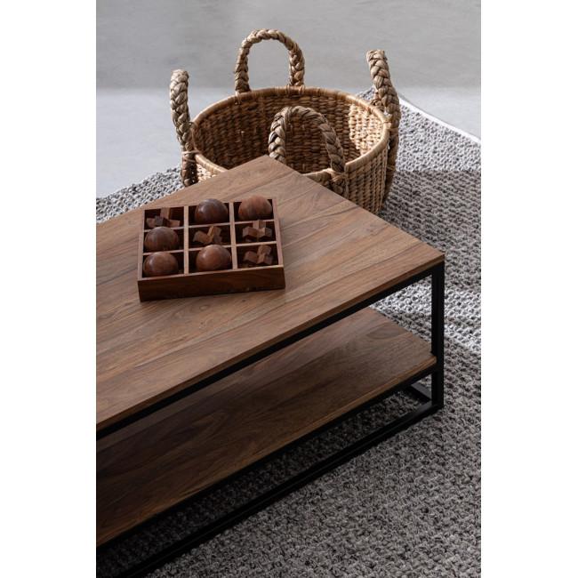 NARTAN taupe fa dohányzóasztal