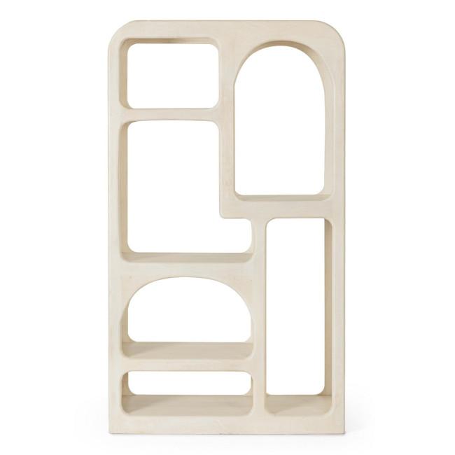 CAIRO bézs fa könyvespolc