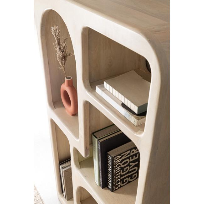 CAIRO bézs fa könyvespolc