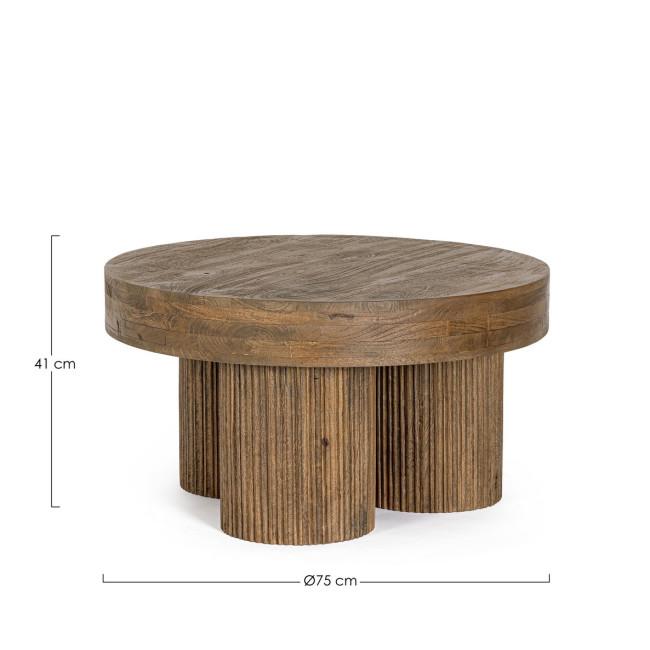 DACCA barna fa dohányzóasztal