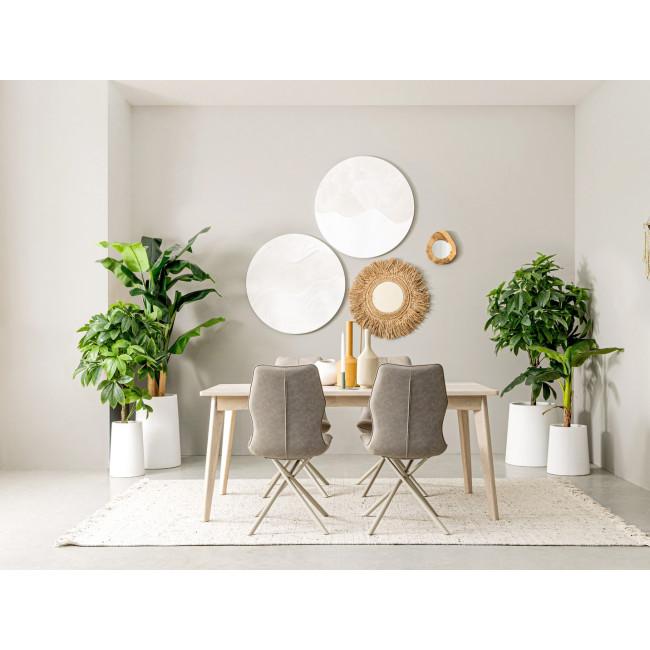 SAHANA bézs fa étkezőasztal