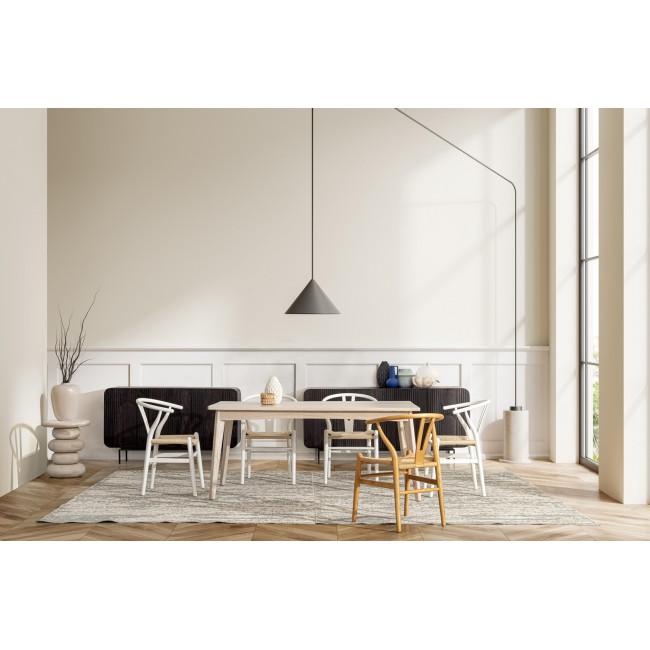 SAHANA bézs fa étkezőasztal