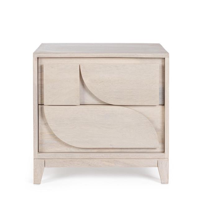 ARCHITA bézs fa éjjeliszekrény