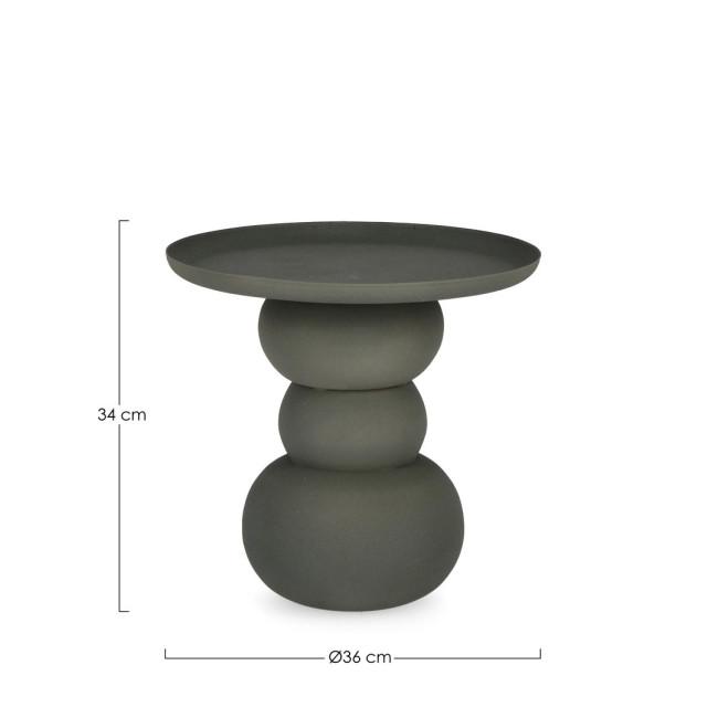 ALPA szürke acél dohányzóasztal