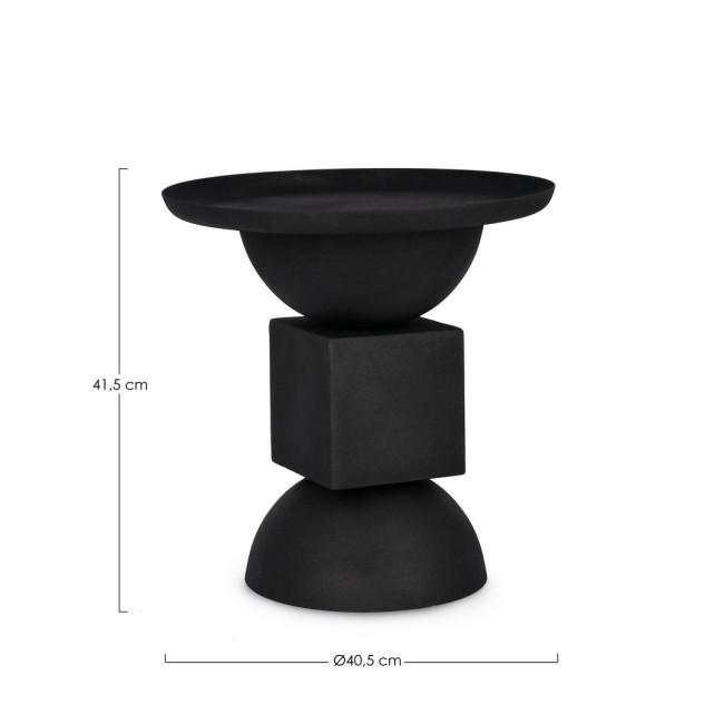 ALKA fekete acél dohányzóasztal