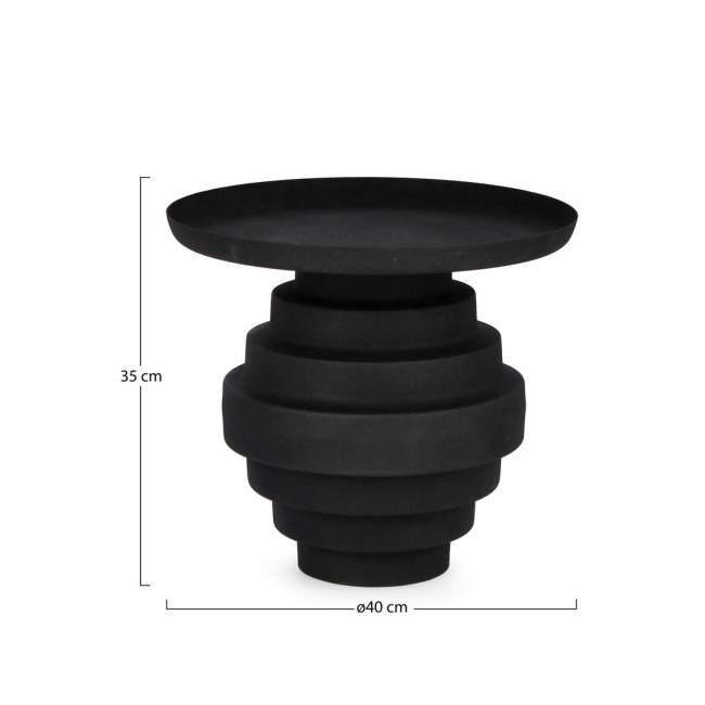 AMBA fekete acél dohányzóasztal