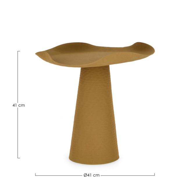 LALITA sárga fém dohányzóasztal