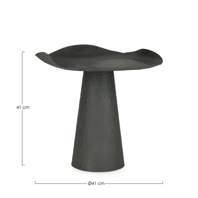 LALITA szürke fém dohányzóasztal