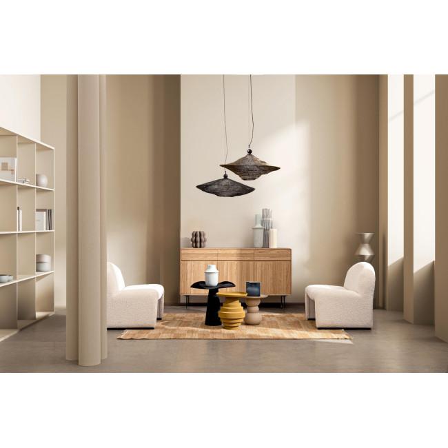 LALITA fekete fém dohányzóasztal