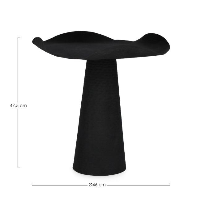 LALITA fekete fém dohányzóasztal