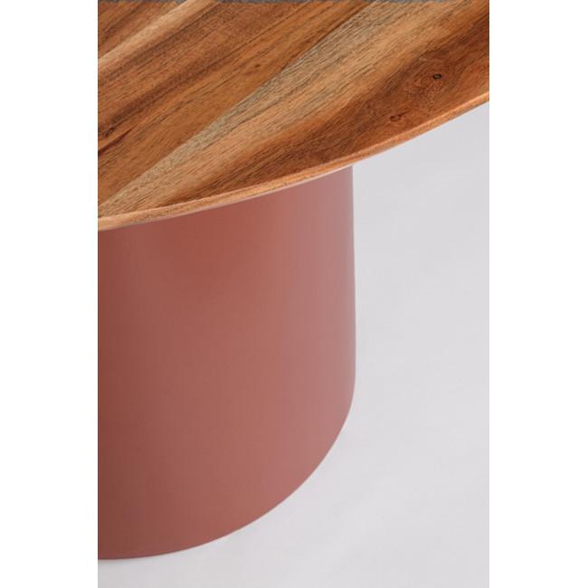 OJAS piros fa étkezőasztal