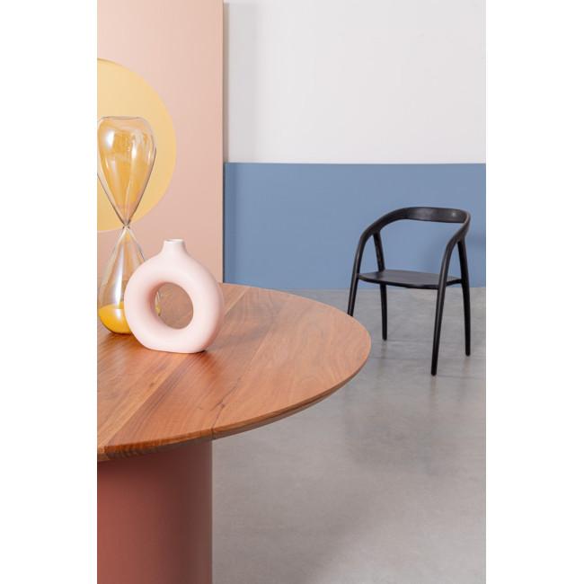 OJAS piros fa étkezőasztal