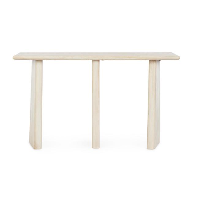 ZACATECAS bézs fa konzolasztal