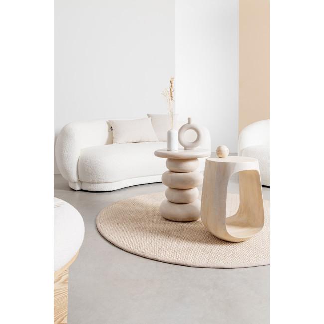 LOPEZ ezüst fa dohányzóasztal