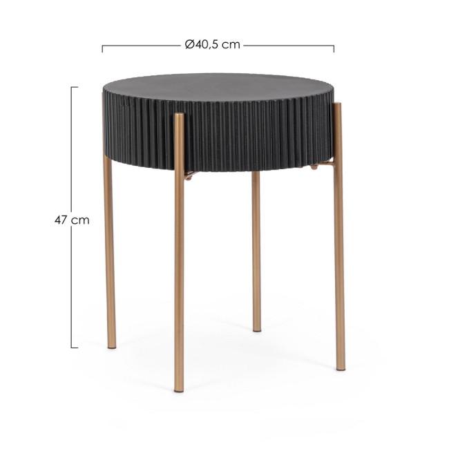 DARCY fekete fa dohányzóasztal