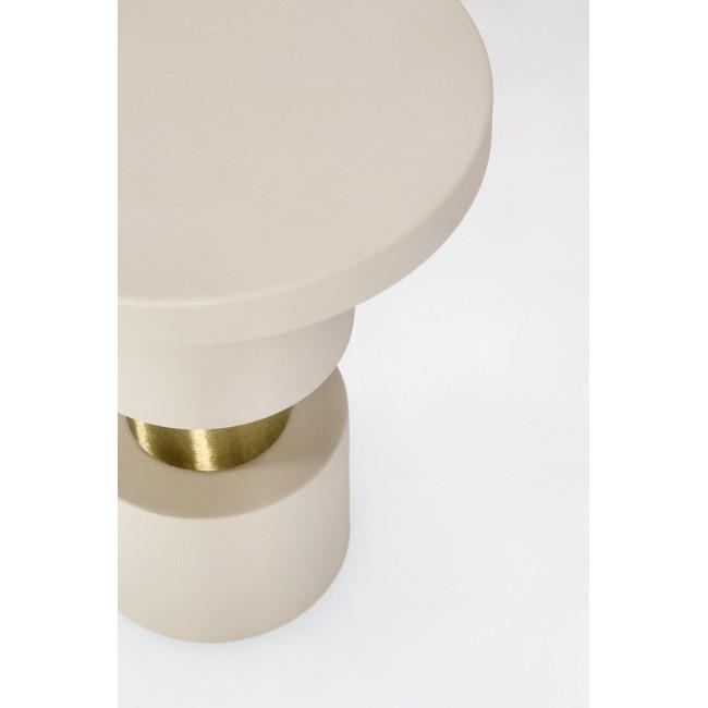 MITUL bézs fém dohányzóasztal