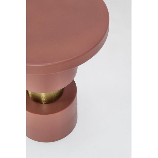 MITUL piros fém dohányzóasztal