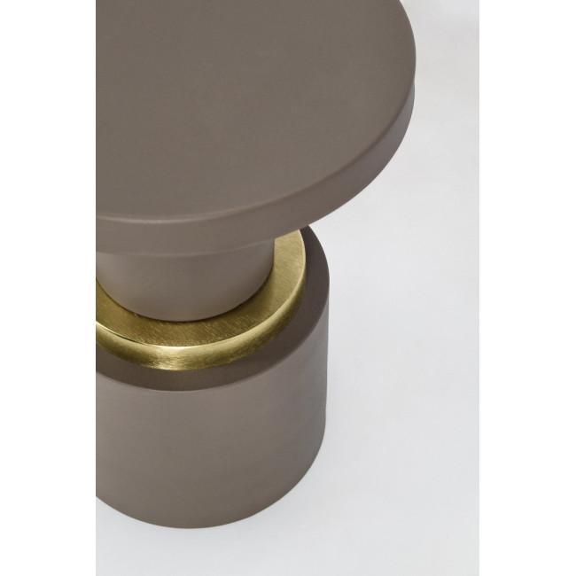 MUDIT taupe fém dohányzóasztal