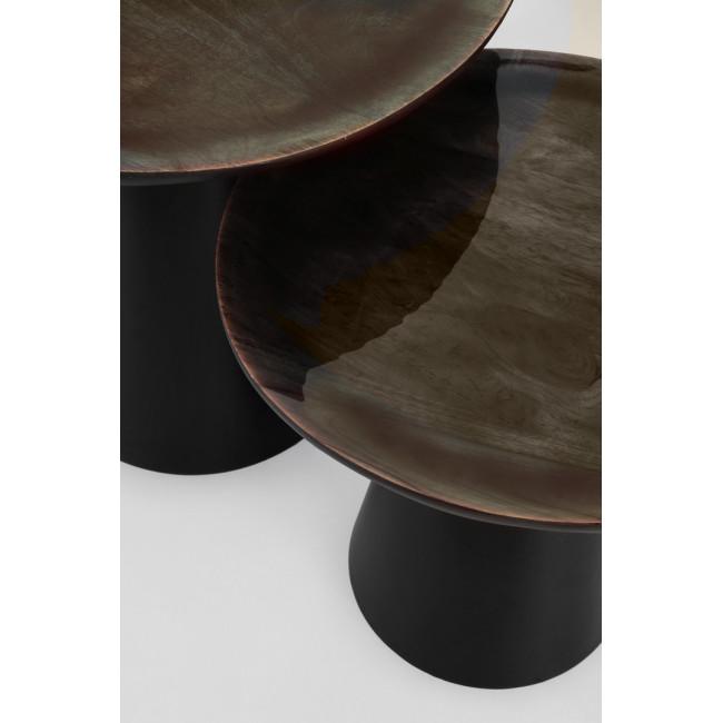 ZAINAB fekete fa dohányzóasztal