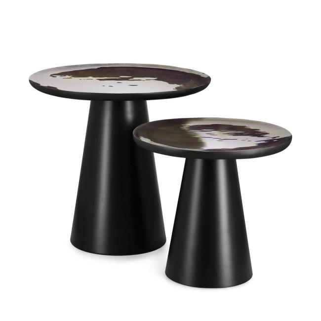 ZAINAB fekete fa dohányzóasztal