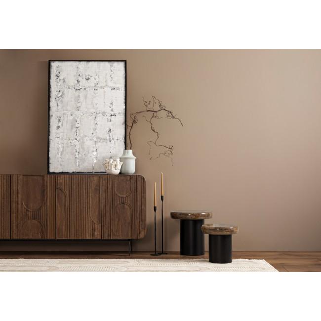 TALIN ezüst márvány dohányzóasztal