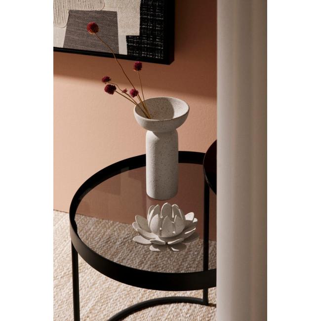 SALEMA fekete fém dohányzóasztal