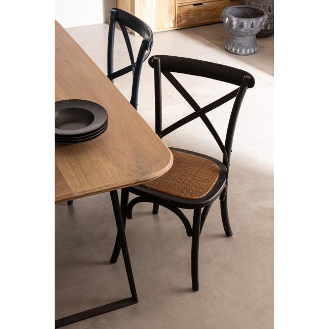 NASHIK szürke fa étkezőasztal