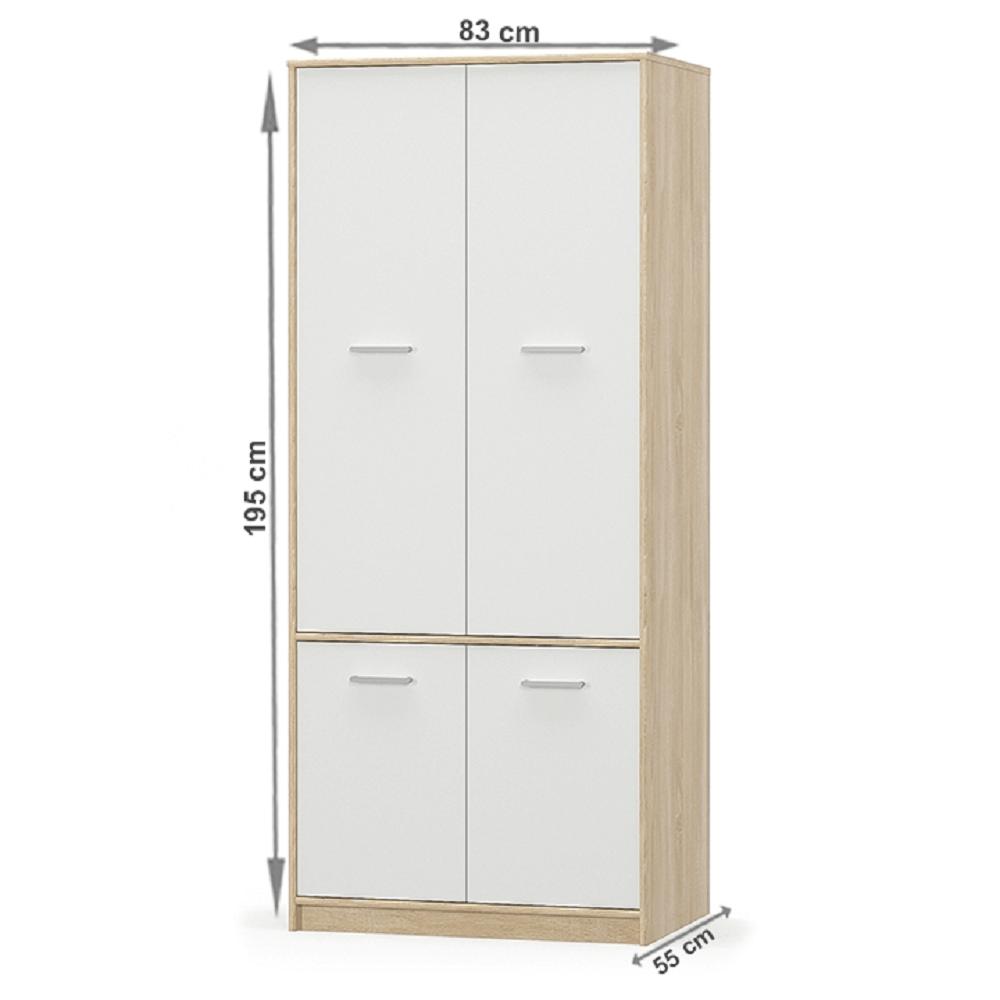 TEYO fehér mdf szekrény