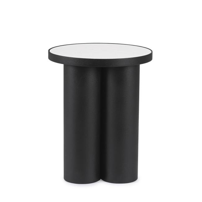 RONDEL fekete fém dohányzóasztal