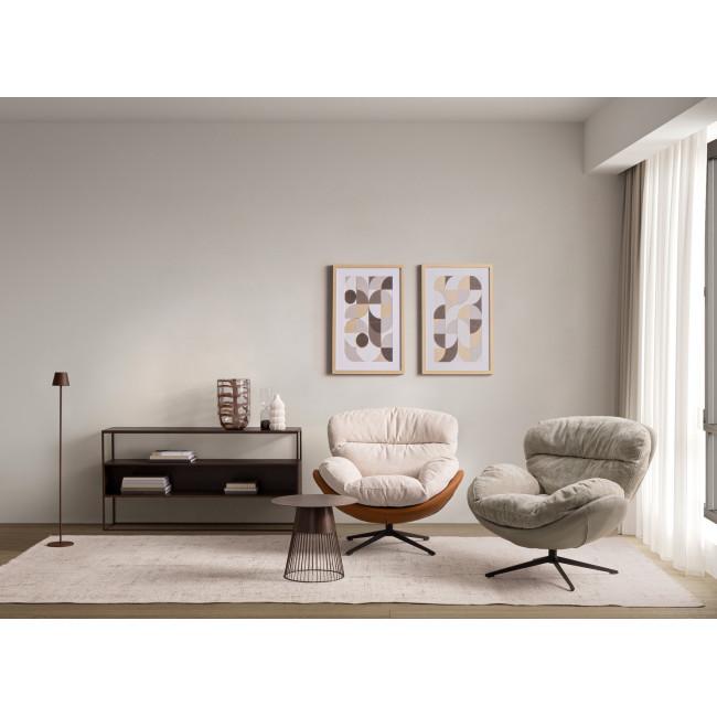 GODRIC bronz fém dohányzóasztal