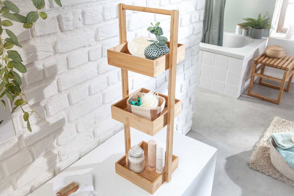 BAMBOO SPA barna bambusz fürdőszoba szekrény