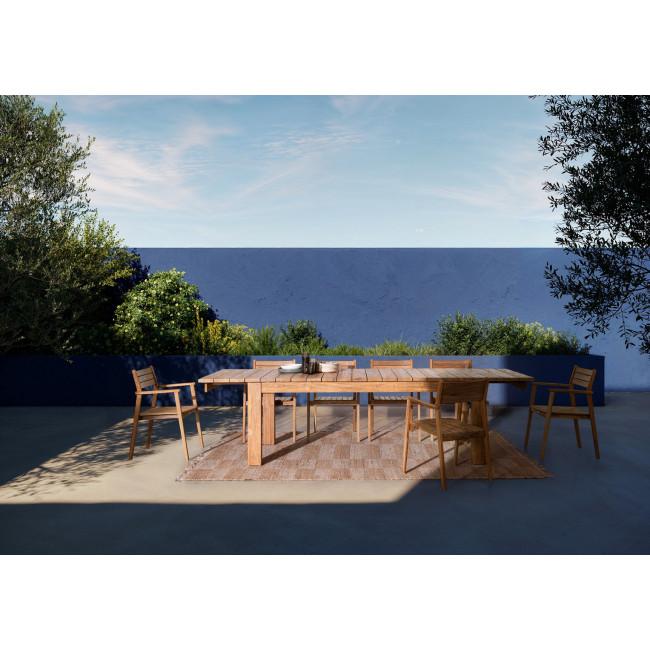 ZORRITOS bézs tikfa étkezőasztal