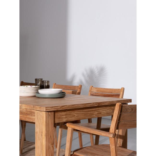 ZORRITOS bézs tikfa étkezőasztal