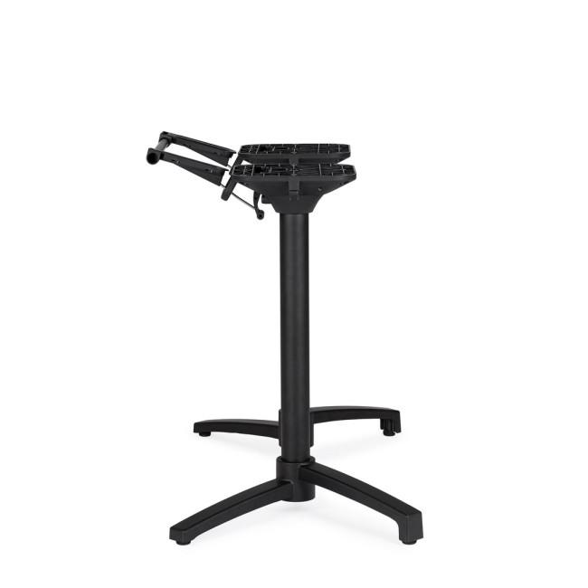 MINERVA fekete alumínium étkezőasztal láb