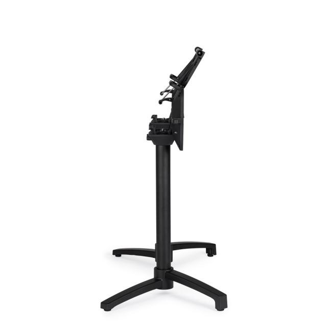 MINERVA fekete alumínium étkezőasztal láb