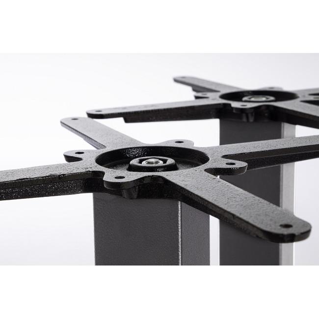 GIUNONE szürke alumínium étkezőasztal láb