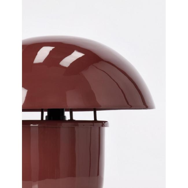 KOPPEL bordó fém asztali lámpa