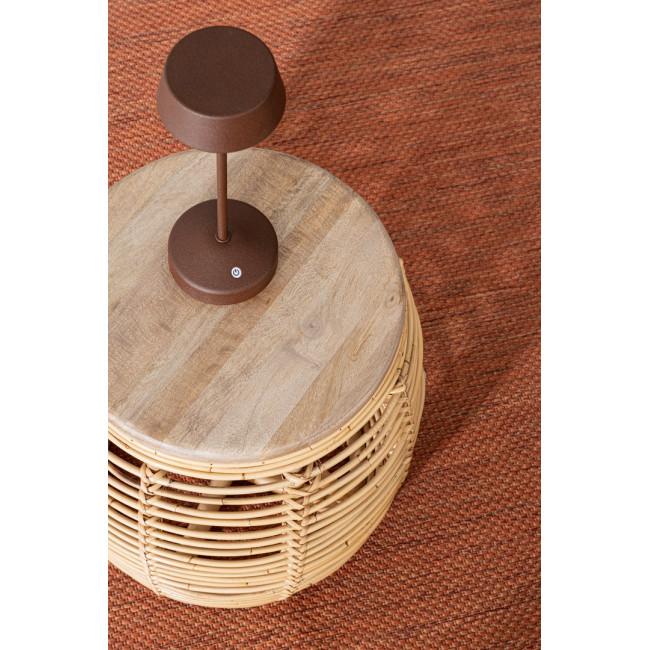 ESPRIT bordó fém asztali kerti lámpa