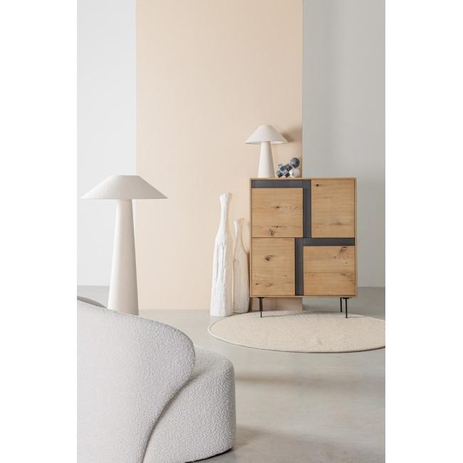 LAMKI bézs szövet asztali lámpa