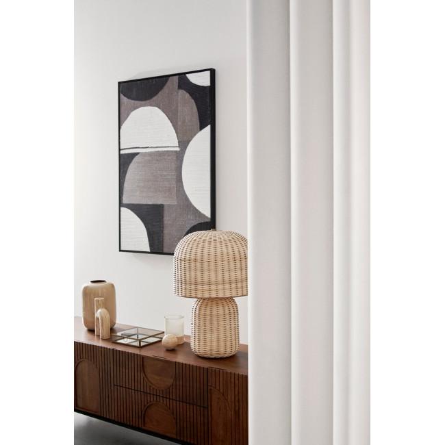 SIKKIM bézs rattan asztali lámpa