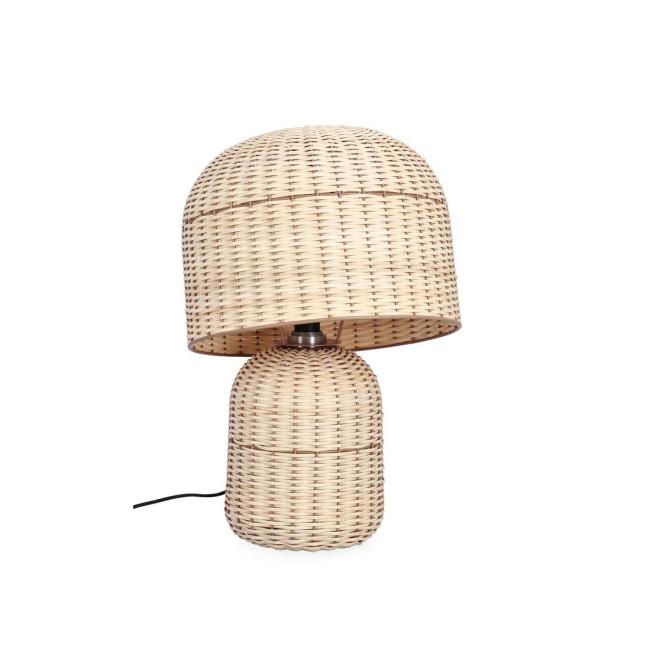 SIKKIM bézs rattan asztali lámpa