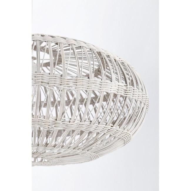 PRAIA fehér rattan függőlámpa